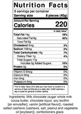Premium Chocolate Candy 2-13 oz. packages (Milk Chocolate Cashews)