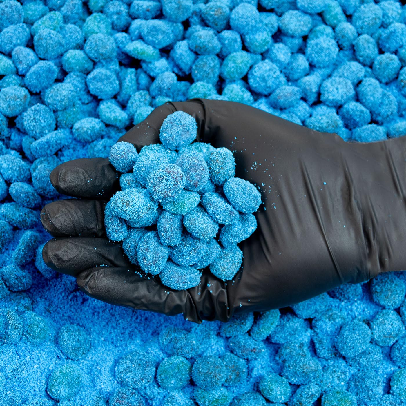 Goso Gummies Sweet Blue Razz Gusher Bombs 6oz Bag Sweet Blue Raspberry Filled Candy