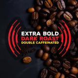 Red Alert Extra Strong Ground Coffee, 10 Oz, Bold and Intense Flavor, High Caffeine for Extra Energy, Perfect for a Powerful Morning Boost