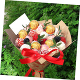 HEALSOPTHY 80pcs Chocolate Bouquet Accessories Candy Bouquet Wrapper Cups for Wedding Party Supplies