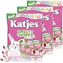 Katjes Sweet Hopps Soft & Flavorful Foam & Fruity Gummy Candy, (3 Pack), Colorful Bunny Shapes, No Artificial Dyes or Flavors, Gelatin Free, Kids
