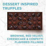 RUSSELL STOVER Assorted Milk & Dark Chocolate Dessert Inspired Truffles Candy Gift Box, 14.9 oz.