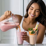 Let’z Go Mixed Berry 30-Day Smoothie Kit | Clean Energy Drink Mix (30 Pack) + Whey Isolate Protein (30 Servings) with Shaker Cup | Natural Caffeine