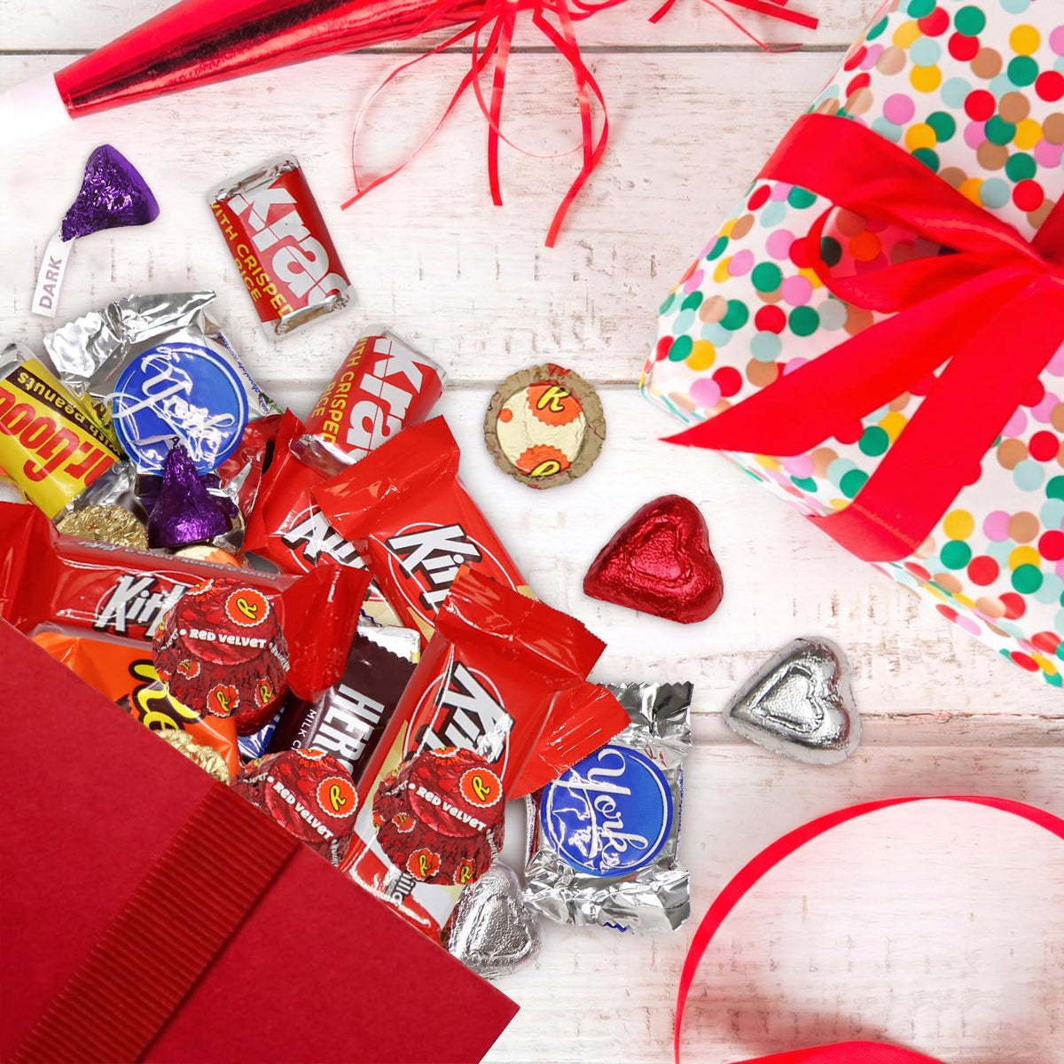 Bulk Chocolate Candy Individually Wrapped - 4 Pound Assorted Chocolate Candy Variety Pack for Classroom Parties, Gift Bags, Candy Exchanges & Treats