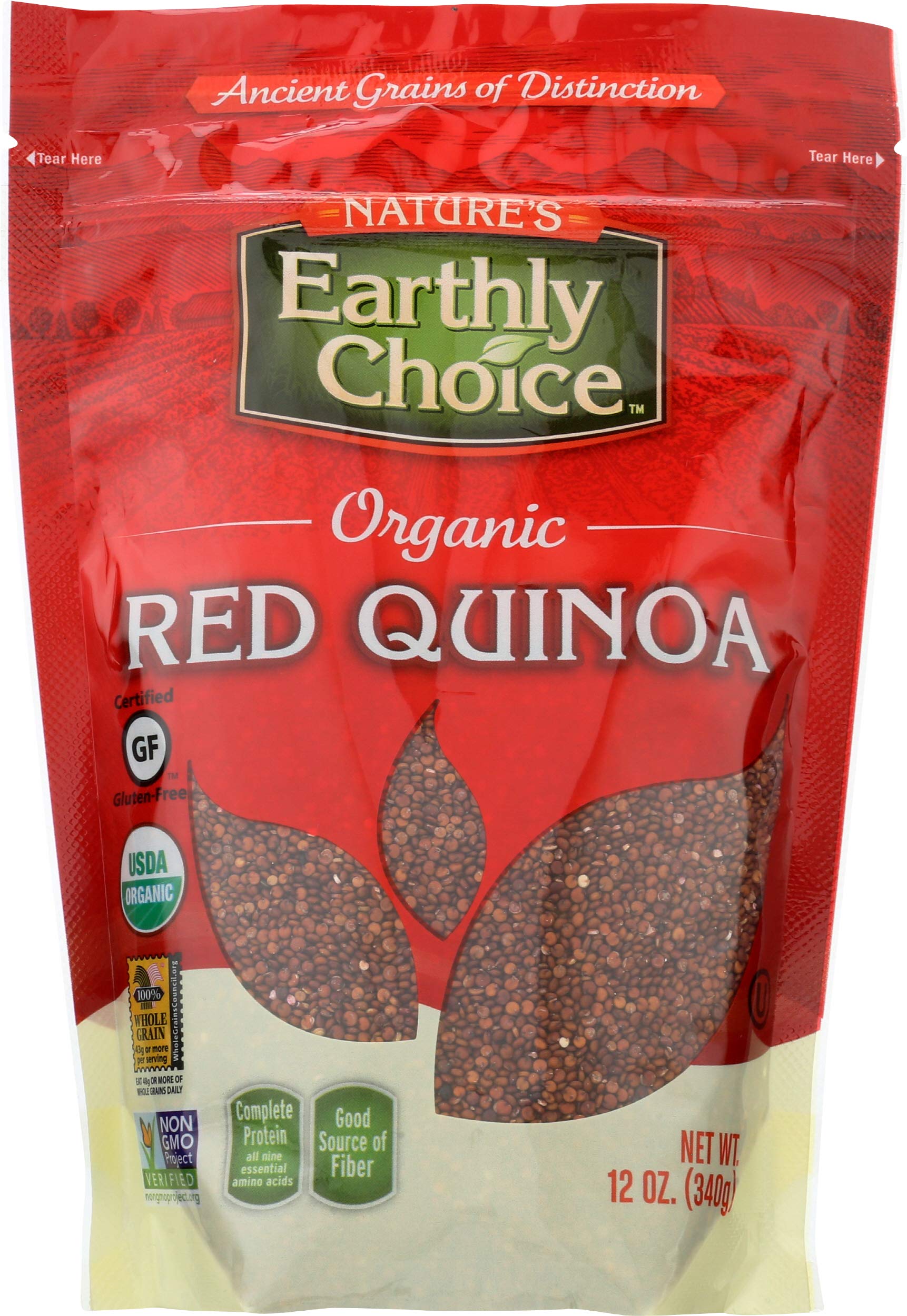 Nature's Earthly Choice Organic Premium Quinoa, Red, 12 Ounce