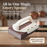 Magic Emery Cleaning Sponge,Heavy Duty Nano Sponge Eraser, Magic Carbide Cleaning Sponge for Rust & Grease Remover, Steeli Sponge Alternative, Magic