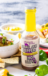 Small Axe Peppers Habanero Mango Hot Sauce, 5 oz- All Natural, Kosher, non-GMO, Community Garden Grown Habanero Pepper Gourmet Hot Sauce, Featured on