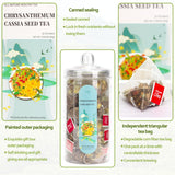 Chrysanthemum Cassia Seed Tea Bags, Chinese Eye Liver Tea, Burdock Root Wolf-berry Honeysuckle Osmanthus Mixed Herbal Floral Tea Bags