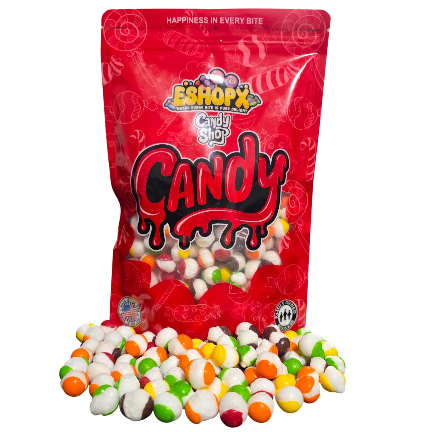 EshopX Freeze Dried Candy - Premium Freeze Dried Crunchy Candy With an Enhanced Flavor (10 oz, Original Rainbow) - Perfect for Gifting & Snacking