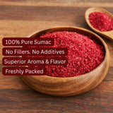 BAZARBUL Pure Sumac Spice Powder, 100% Authentic Turkish Seasoning, Non-GMO, No Salt Added, Organic, 4 oz Resealable Bag