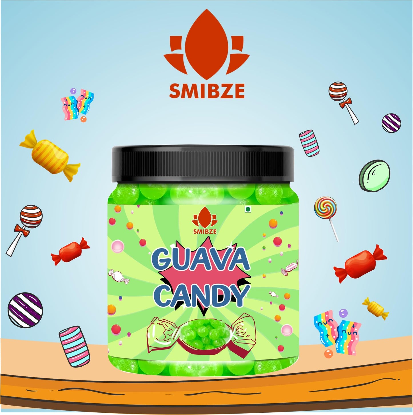 SMIBZE Natural Guava Candy 150 GM (Pack of 1) SMIBZE