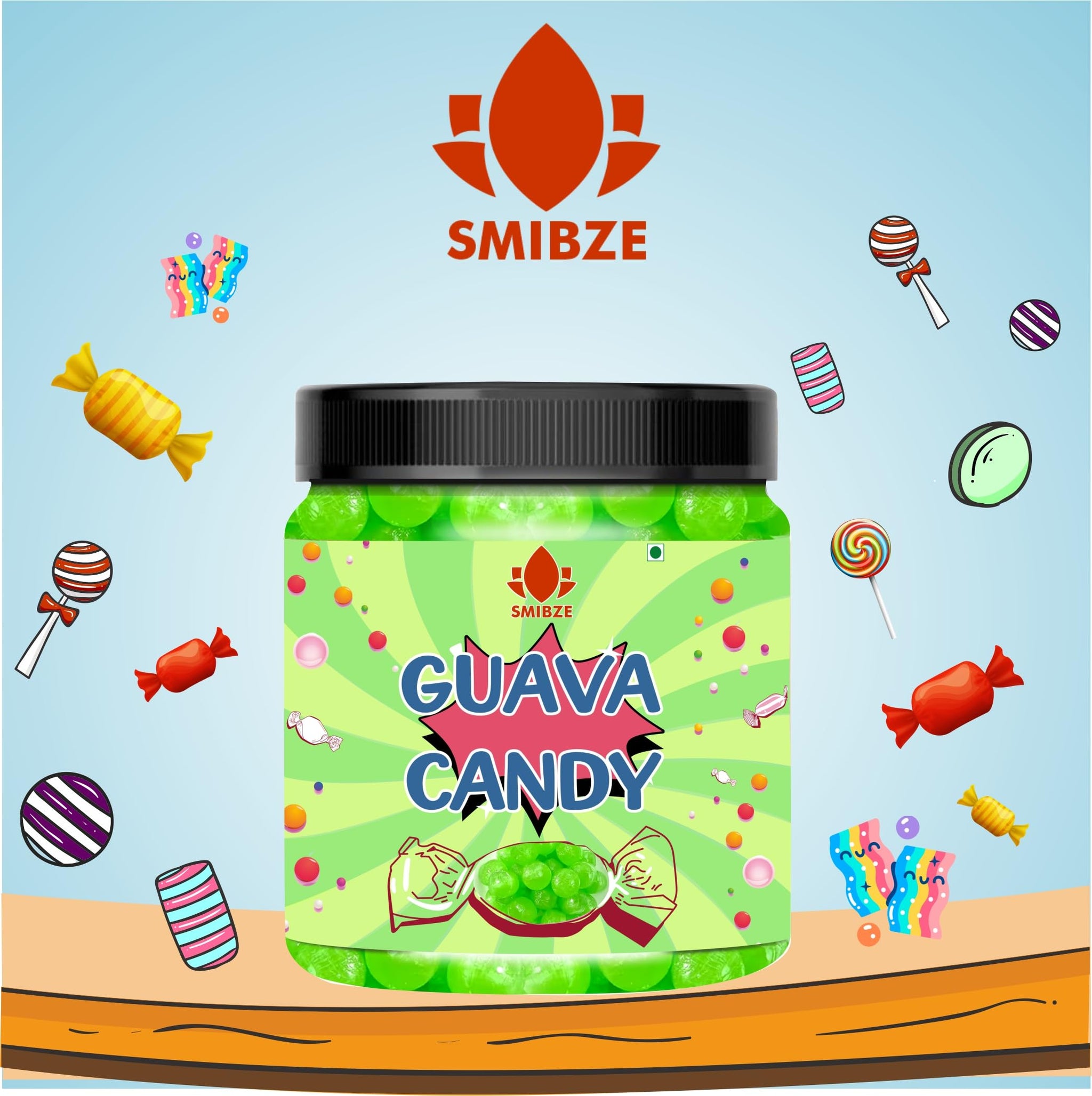 SMIBZE Natural Guava Candy 150 GM (Pack of 1) SMIBZE