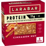 Larabar Cinnamon Nut Protein Bars, Peanuts and Almonds, 11g Protein, 5 Ct, 7.95 oz