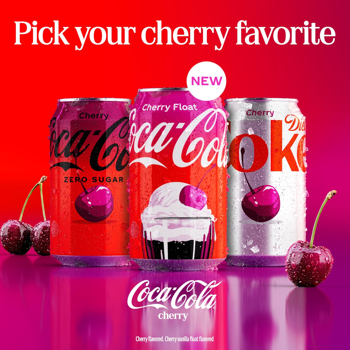 Coca-Cola Cherry Soda Soft Drink, 16.9 fl oz, 6 Pack