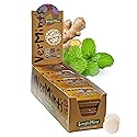 VerMints Organic Breath Mints GingerMint - Real Ginger Flavored Candies - Travel Size Tin - Non-GMO, Nut Free, Gluten Free, Vegan, Kosher & Organic