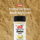Badia Onion Powder, 2.75 oz - Pure Ground Onion Seasoning, Bold Sweet Savory Flavor, Gluten Free, No MSG, Kosher