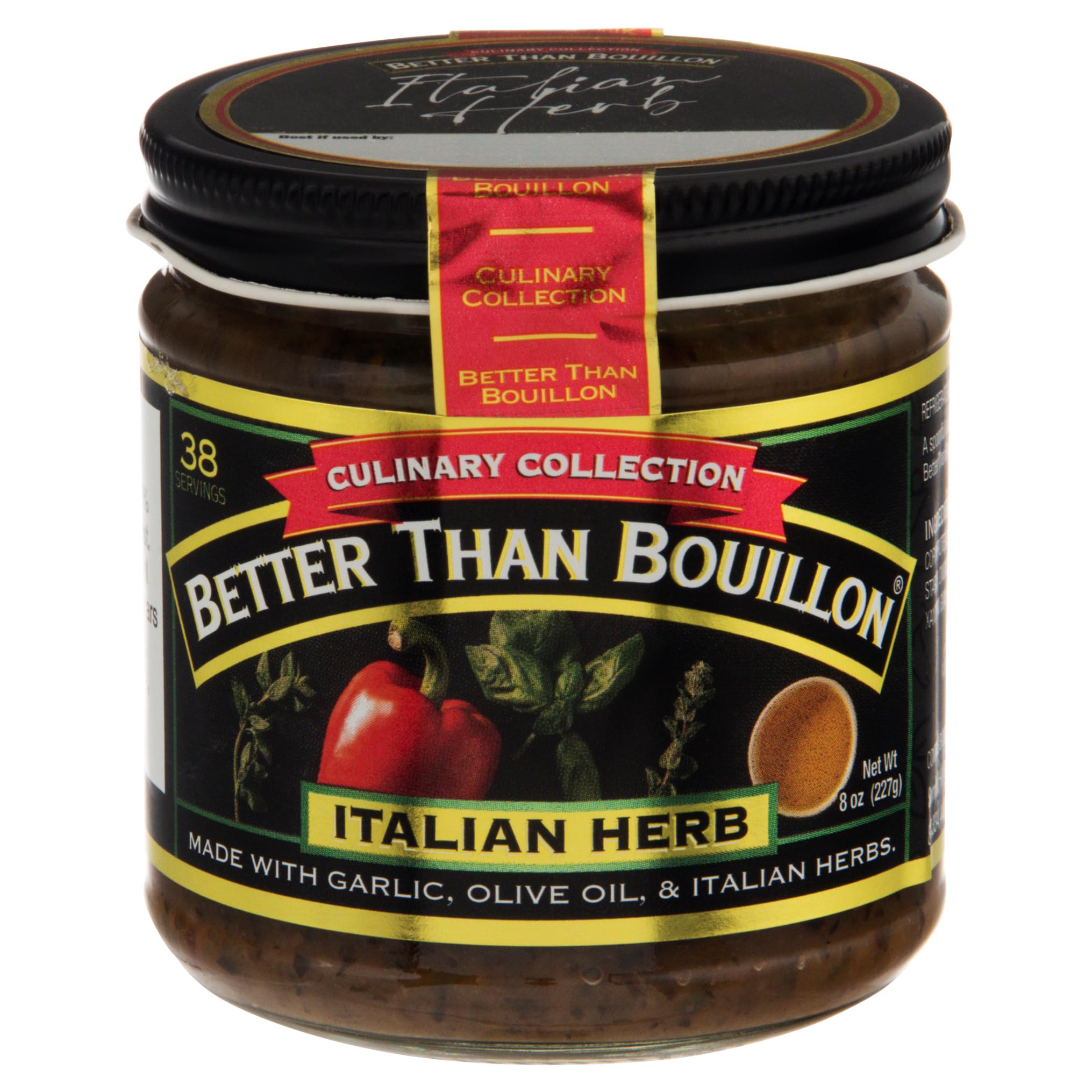 Better Than Bouillon Italian Herb Base, Culinary Collection, Makes 38 Cups of Broth, 8 oz