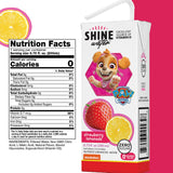 Shine Water Strawberry Lemonade Kids Drink Box- Pack of 8 (6.75 Fl Oz Each) - Naturally Flavored Water with Vitamin D, Zero Sugar, Low Calorie