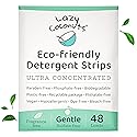 LAZY COCONUTS Laundry Detergent Sheets - Sulfate-free, Gentle - For Sensitive Skin, Baby, Hand Wash - Eco Friendly, Natural, Hypoallergenic, Sulfate