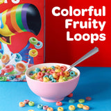 Kellogg's Froot Loops Breakfast Cereal, Good Source of Fiber, 15g Whole Grains, 32.1 oz
