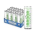 ARDOR Sparkling Water with 100mg Natural Caffeine & 200mg L-Theanine from Organic Green Tea for Smooth Energy & Focus | No Sugar, 0 Calories | Vegan
