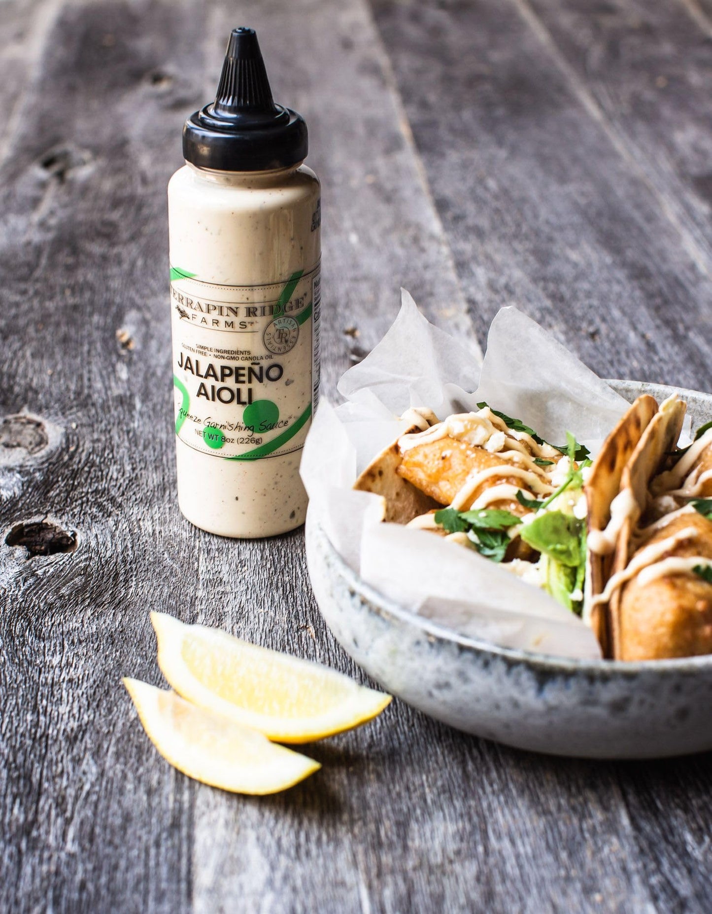 Terrapin Ridge Farms Jalapeno Aioli - Zesty Garnishing Sauce for Burgers, Sandwiches & Fries, Gluten Free, Keto Friendly -7.75 Ounce
