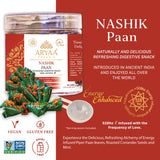 Aryaa Organic Nashik Paan l 8.75oz (250gm) Herbal Tea & Digestive Snack | | Shredded l 100% Natural, Vegan, Gluten-Friendly | Sound-Infused, Non-GMO |