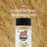 Badia Onion Powder, 9.5 oz - Pure Ground Onion Seasoning, Bold Sweet Savory Flavor, Gluten Free, No MSG, Kosher