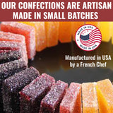 Pâtes de Fruits, French Fruit Jellies, Fruit Candy, Handmade Artisan, Paris Sweets, Vegan, Gluten free, Edible Gift, Pâtes de Fruits - 4.2oz/12 pieces