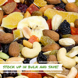 Tropical Mix Trail mix by It’s Delish, 1 Lb (16 Oz) Bag | High Energy Boost Fruit and Nut Healthy Snack Medley with Protein & Vitamins with Mixed Nuts