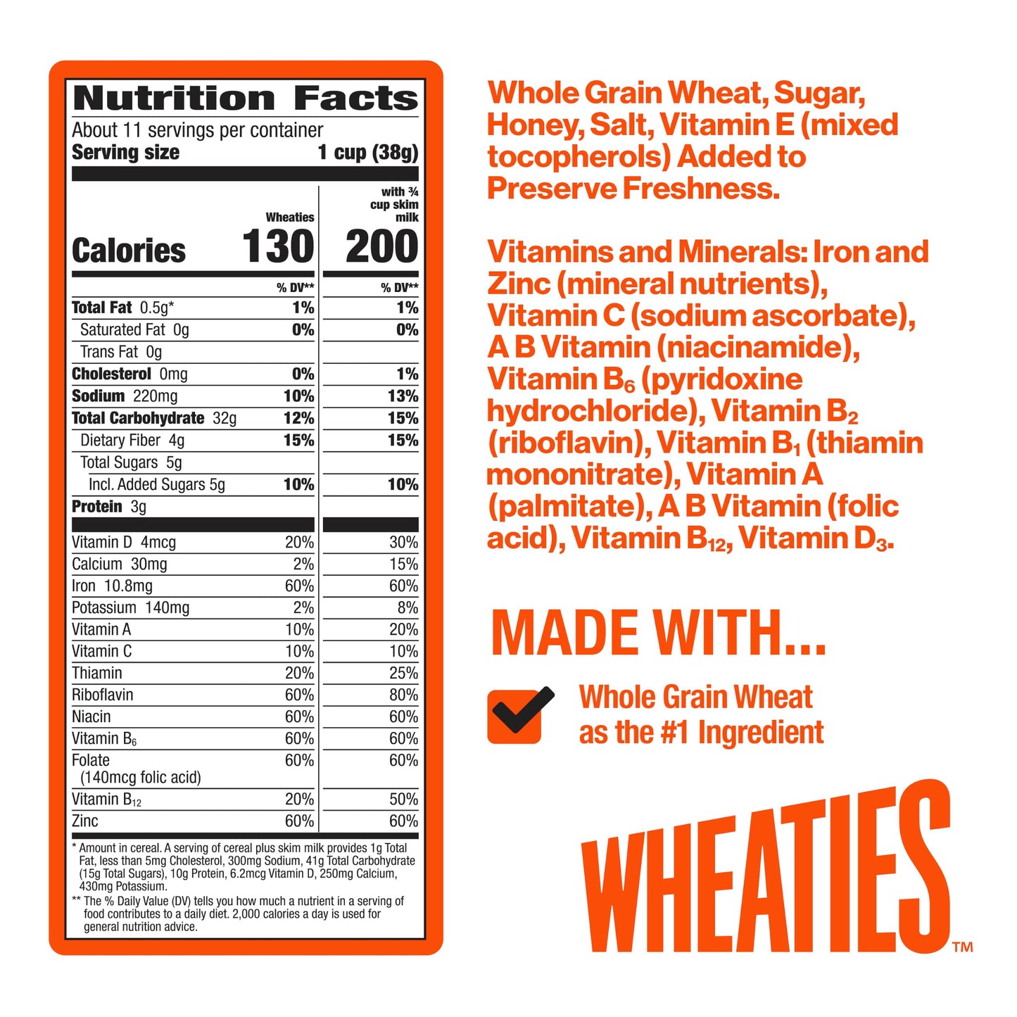 Wheaties Cereal, Breakfast of Champions, A'ja Wilson Cereal Box, 100% Whole Wheat Flakes, Good Source of Fiber, 15.6 oz
