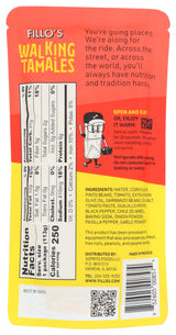 Fillos Bean Salsa Roja Walking Tamales, 4 OZ
