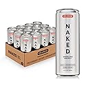 Naked Sparkling Energy Drink - Orange, Organic Caffeine, Organic Lemon Juice, Zero Sugar, No Sucralose, Naturally Sweetened, Clean Energy Drinks