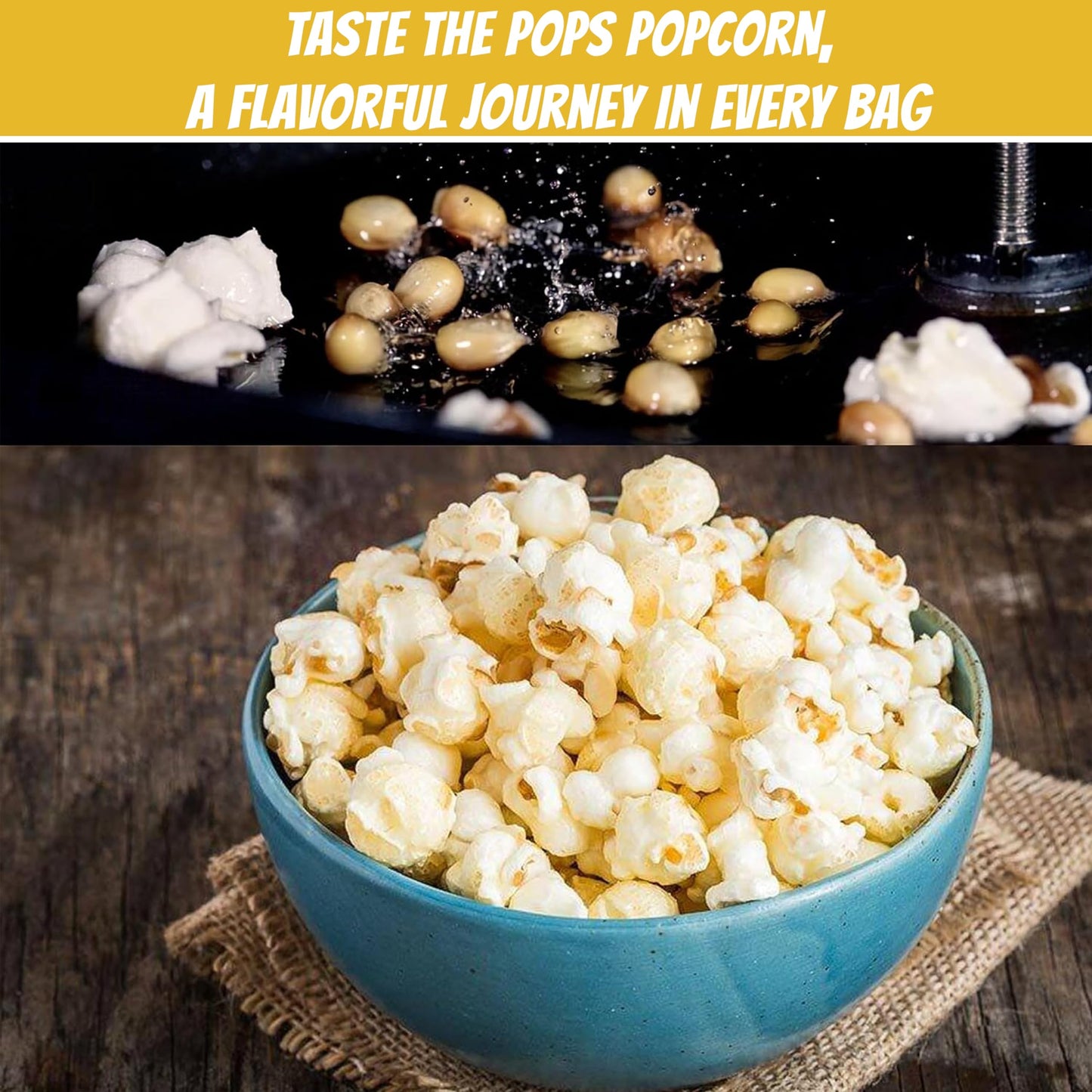 Pre-Measured, Movie Theater Style Popcorn Portion Packs 8 Ounce (Pack of 18)-Ideal for 6oz Kettles