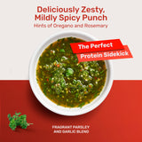 Gaucho Ranch Mild Hot Chimichurri Sauce, Zesty Gluten-Free Chimichurri Seasoning Blend with Fresh Organic Herbs, Premium Vegan Mild Hot Chimichurri