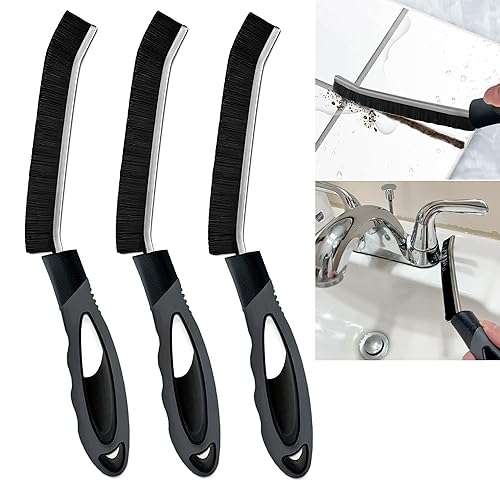 Crevice Cleaning Brush for Deep Cleaning Bathroom Tile, Kitchen Sink and Window Tracks, Multi-Purpose Hard Bristle Cleaning Brush for Household Use