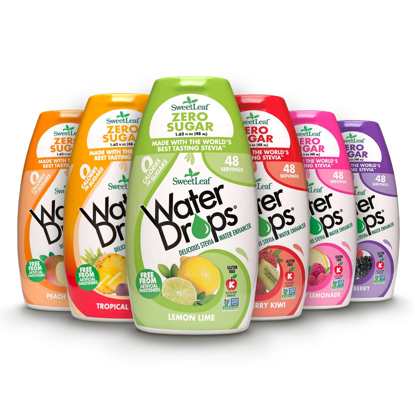 SweetLeaf Water Flavoring Drops - Stevia Water Enhancer, Sugar Free, Zero Calorie Water Additive for Flavor, Contains Monk Fruit Extract, Gluten Free