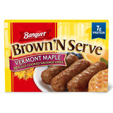 Banquet Brown 'N Serve Vermont Maple Fully Cooked Sausage Links, Frozen Breakfast, 6.4 oz.