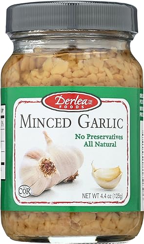 Derlea Garlic Minced, 4.4 OZ