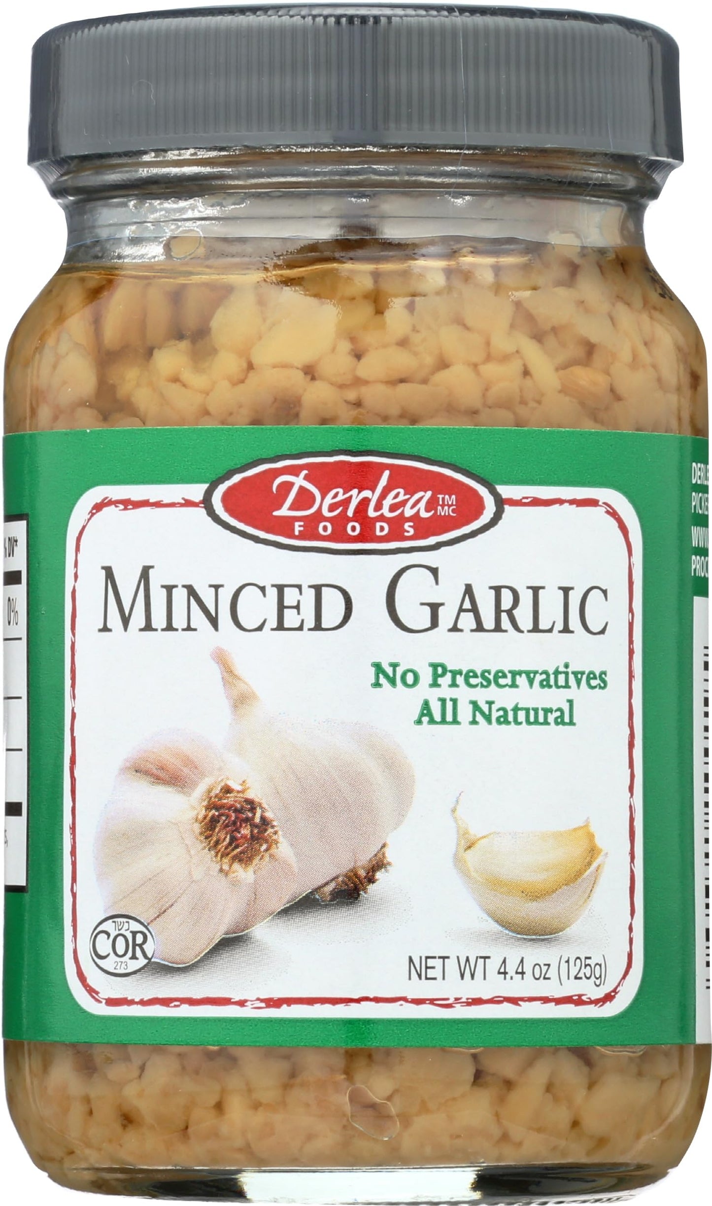 Derlea Garlic Minced, 4.4 OZ