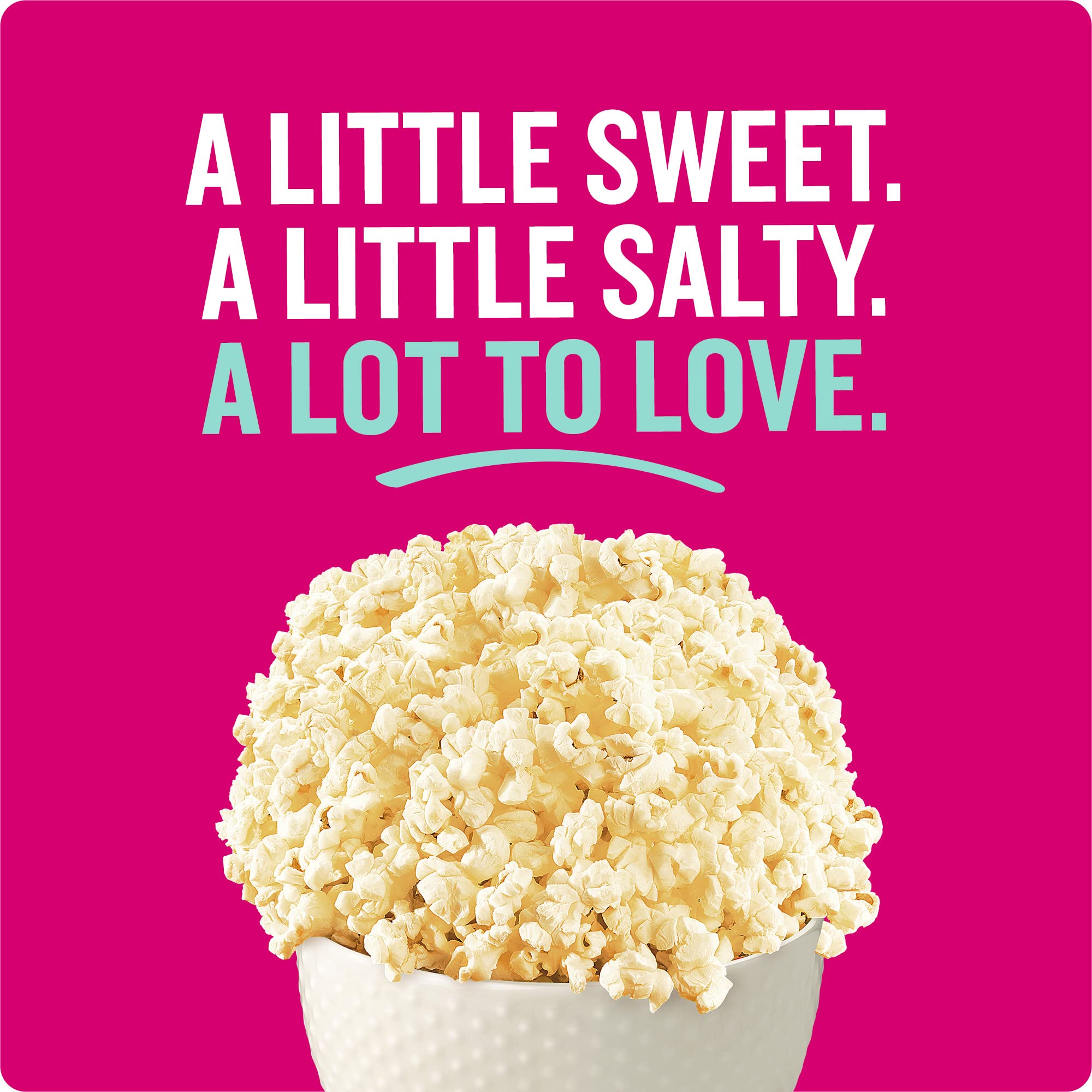 Angie's BOOMCHICKAPOP Lightly Sweet Kettle Corn Microwave Popcorn, (6) 3.29 oz. bags