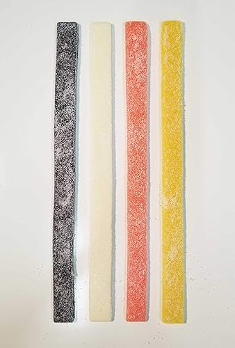 The Gummy Bear Guy (TM) | Gigantic Gummy Sour Belts (TM) - 4 Pack (Grape, Pink Lemonade, Lemon, Mystery Flavor)