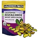 Wilderness Poets, Organic Pistachios - Bright Green Pistachio Nut Halves, No Salt, Grown in California (2 Pound)