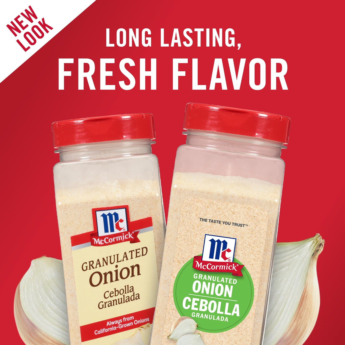 McCormick Granulated Onion, From Whole, White Onions, For Bringing Consistent Flavor to Meals & Recipes, 18 oz