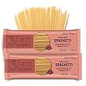 Three Farm Daughters High Fiber Pasta Spaghetti Pack, Irresistible, Low GI, Non GMO Spaghetti Pasta Noodles, Low Net Carb, Made in the USA from Just 2
