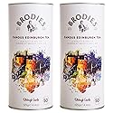 Brodies Tea, Famous Edinburgh Tea, Black Tea Imported from Scotland, Canister of 50 Bags (Pack of 2)