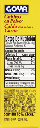 Goya Cub Polvo Carne Beef, 2.8-Ounce Boxes (Pack of 24)
