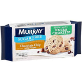 Murray Sugar Free Cookies, Chocolate Chip with Pecans, 8.8 Ounce Tray