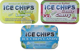 ICE CHIPS Xylitol Candy 3 Pack Assortment (Sour Apple, Sour Cherry, Lemon) 5.28 OZ