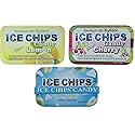 ICE CHIPS Xylitol Candy 3 Pack Assortment (Sour Apple, Sour Cherry, Lemon) 5.28 OZ